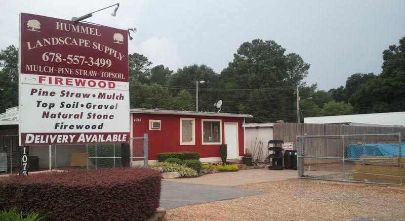 Hummel Landscape Supply sign on Sandy Plains Road